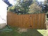 New shadow box fence and gate.