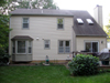 Exterior of house before kitchen remodel.